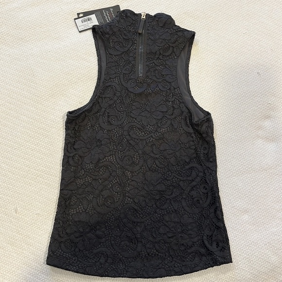 NWT Greyson XS Lennox Lace Mock Neck Top - Picture 2 of 3